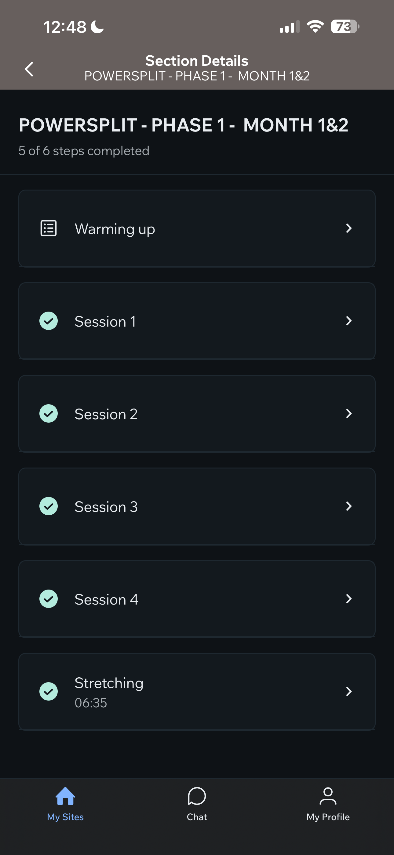 Elite sessions